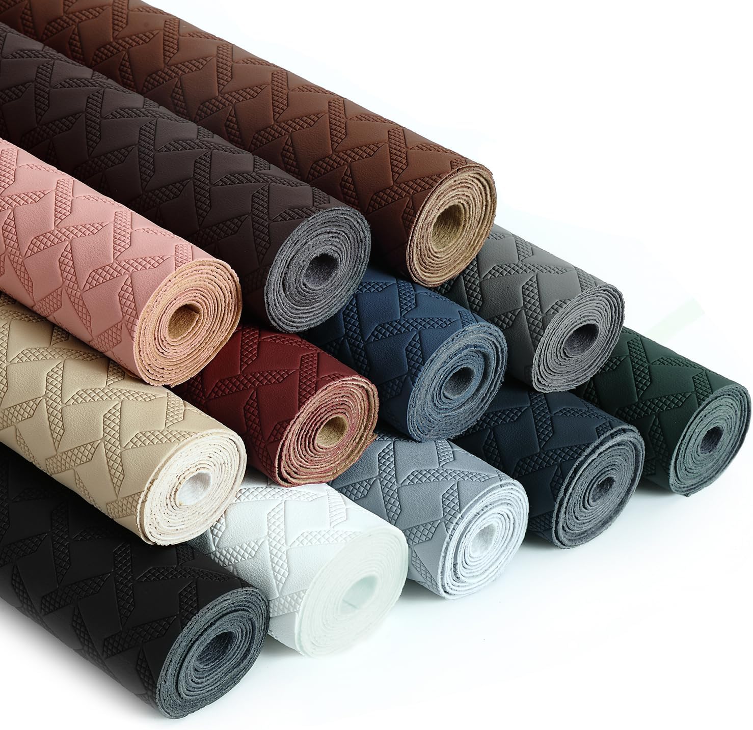 Marine Vinyl Fabric, Upholstery Faux Leather, 1.0mm Thickness, 61" Width (59" Usable), Perfect for Cars, Outdoor Yachts, and Home Furniture(Beige,Pre-Cut 72"x61")