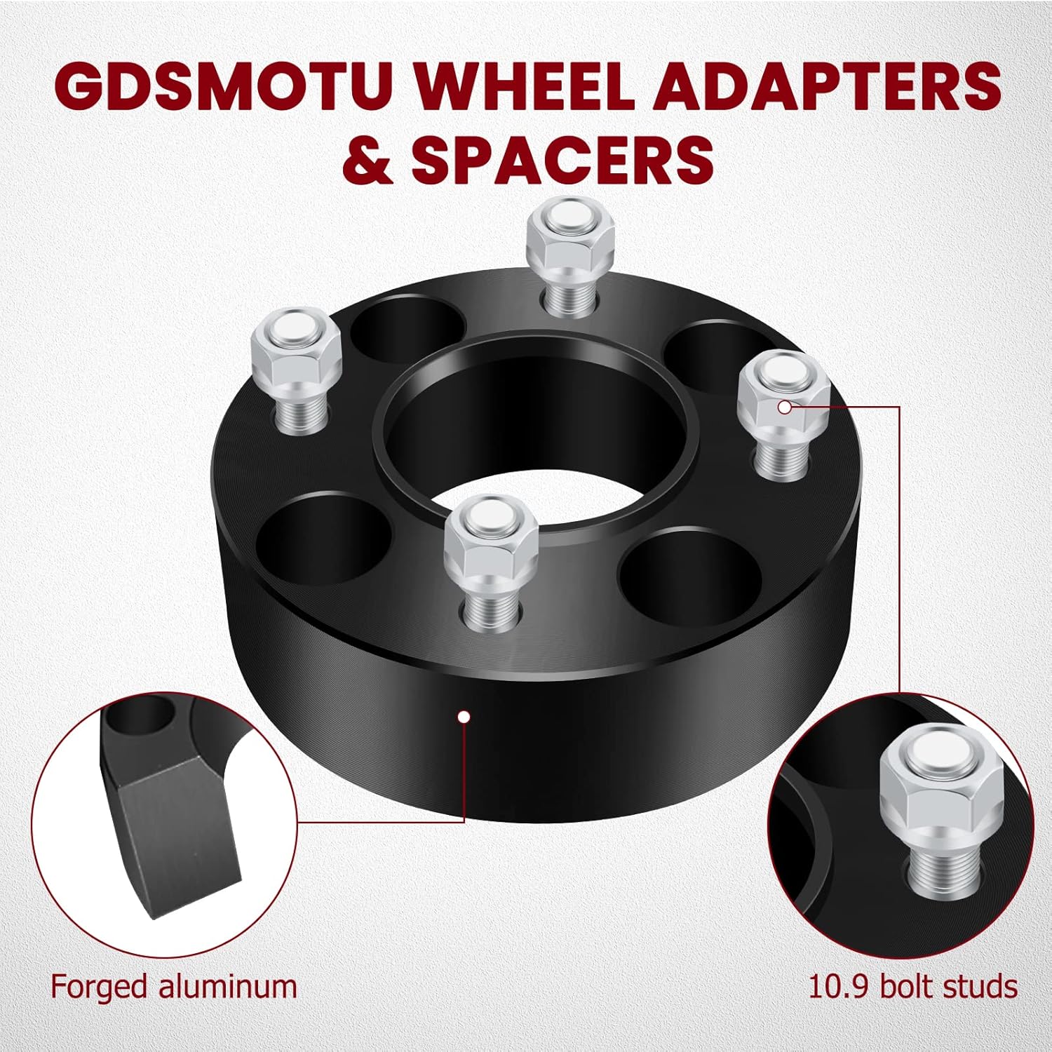 4x110 Wheel Spacersfor Foreman 500 for King Quad 400 for Grizzly 550 for Wolverine 450, 2Pcs 2inch Wheel Adapters & Spacers 10x1.25 Studs 74mm Bore