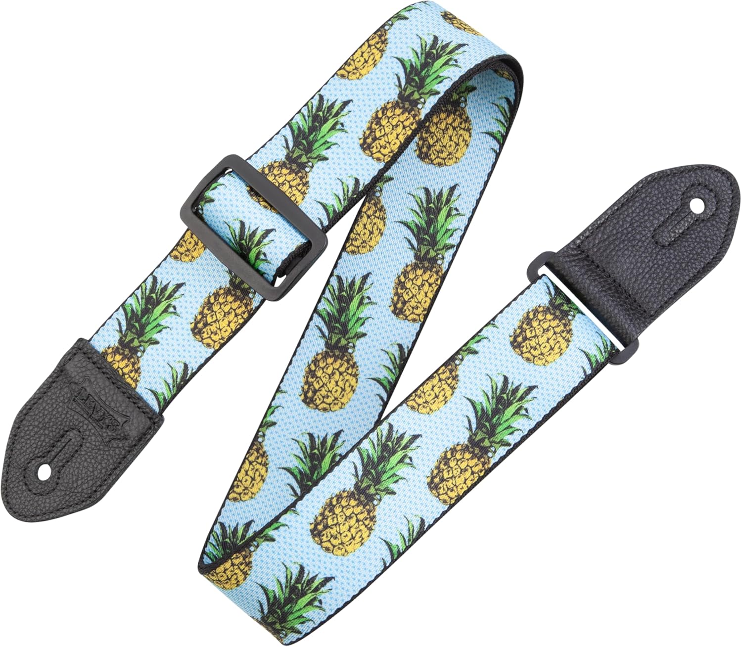 Levy's Leathers Fruit Salad Series 2" wide Polyester Guitar Strap; Pineapple (MP2FS-001)