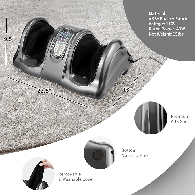 RELAX4LIFE Shiatsu Masajeador de Pies Eléctrico miniatura 9