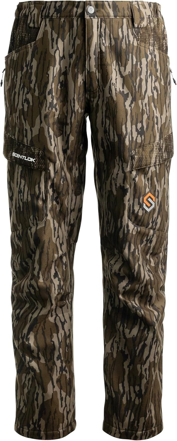 ScentLok Forefront Camo Hunting Pants - Midweight & Water Repellent Pants with Carbon Alloy Odor Reducing Technology