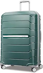 Samsonite Freeform 28-Inch Large Spinner Luggage - TSA Lock, Airline-Approved, Lightweight Durable Polypropylene Hardshell, Sage Green