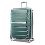Samsonite Freeform 28-Inch Large Luggage with Dual 360° Spinner Wheels - Checked Suitcase - TSA Lock, Airline-Approved - Lightweight Durable Polypropylene Expandable Hardshell - Sage Green