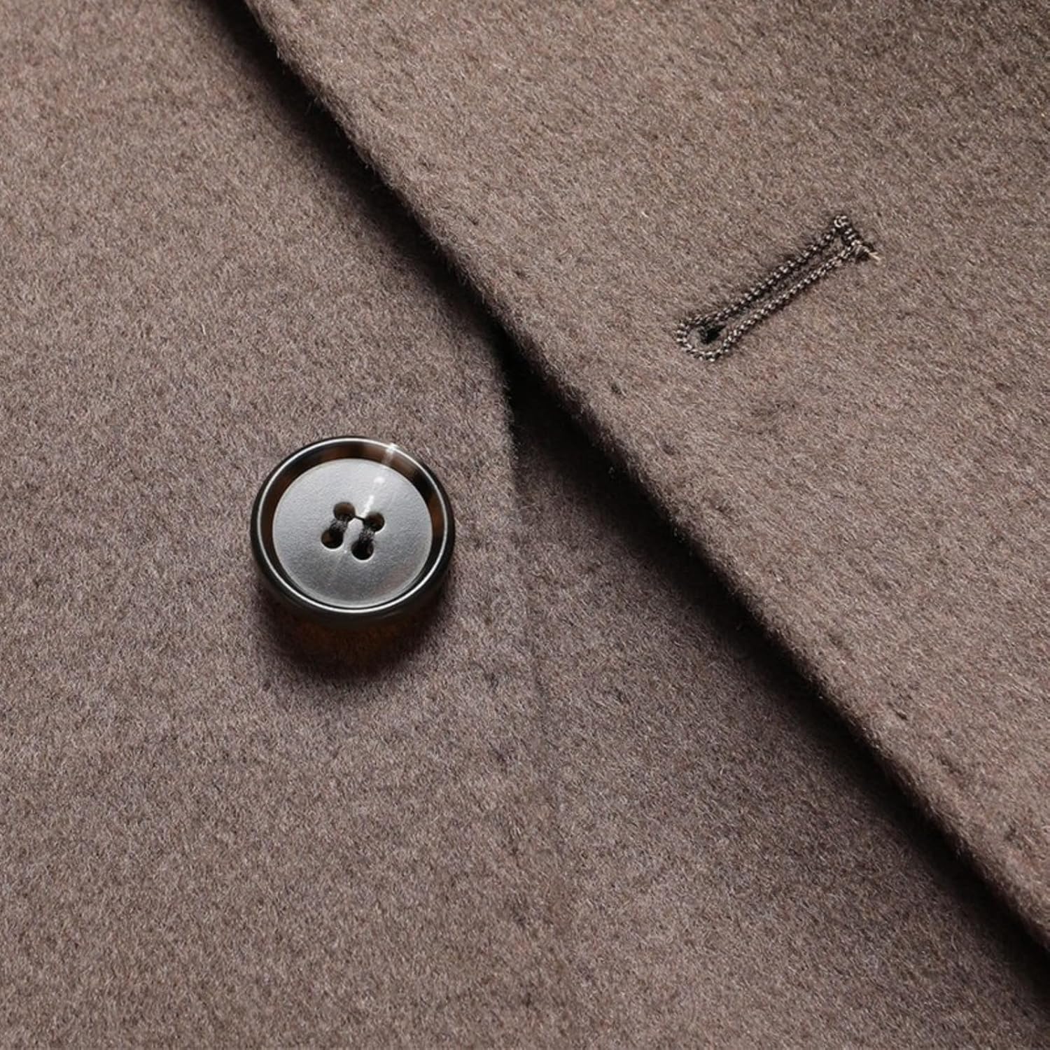 Autumn And Winter Double-faced Wool Men's Jacket Leisure Casual Warm Stand Collar Woolen Coat
