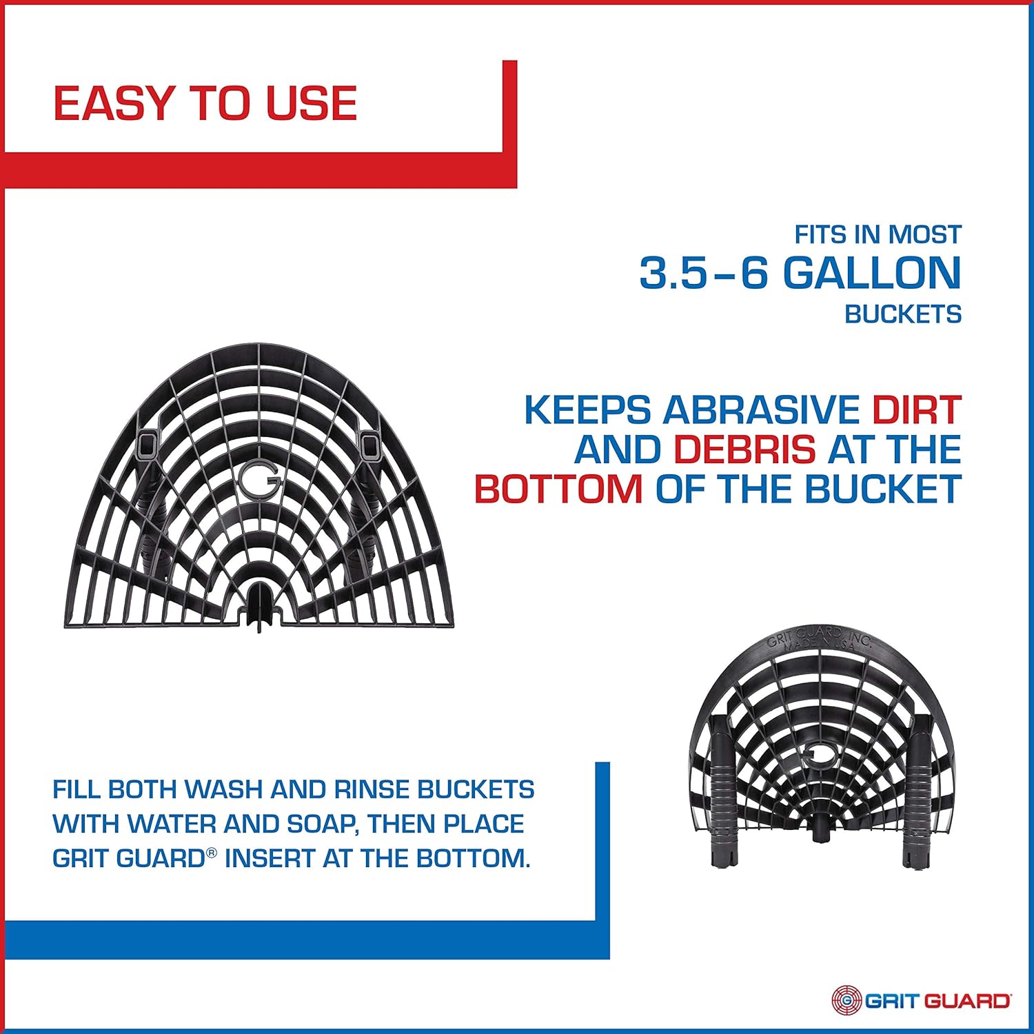 Grit Guard Washboard Bucket Insert - Attaches to Grit Guard Insert : Automotive