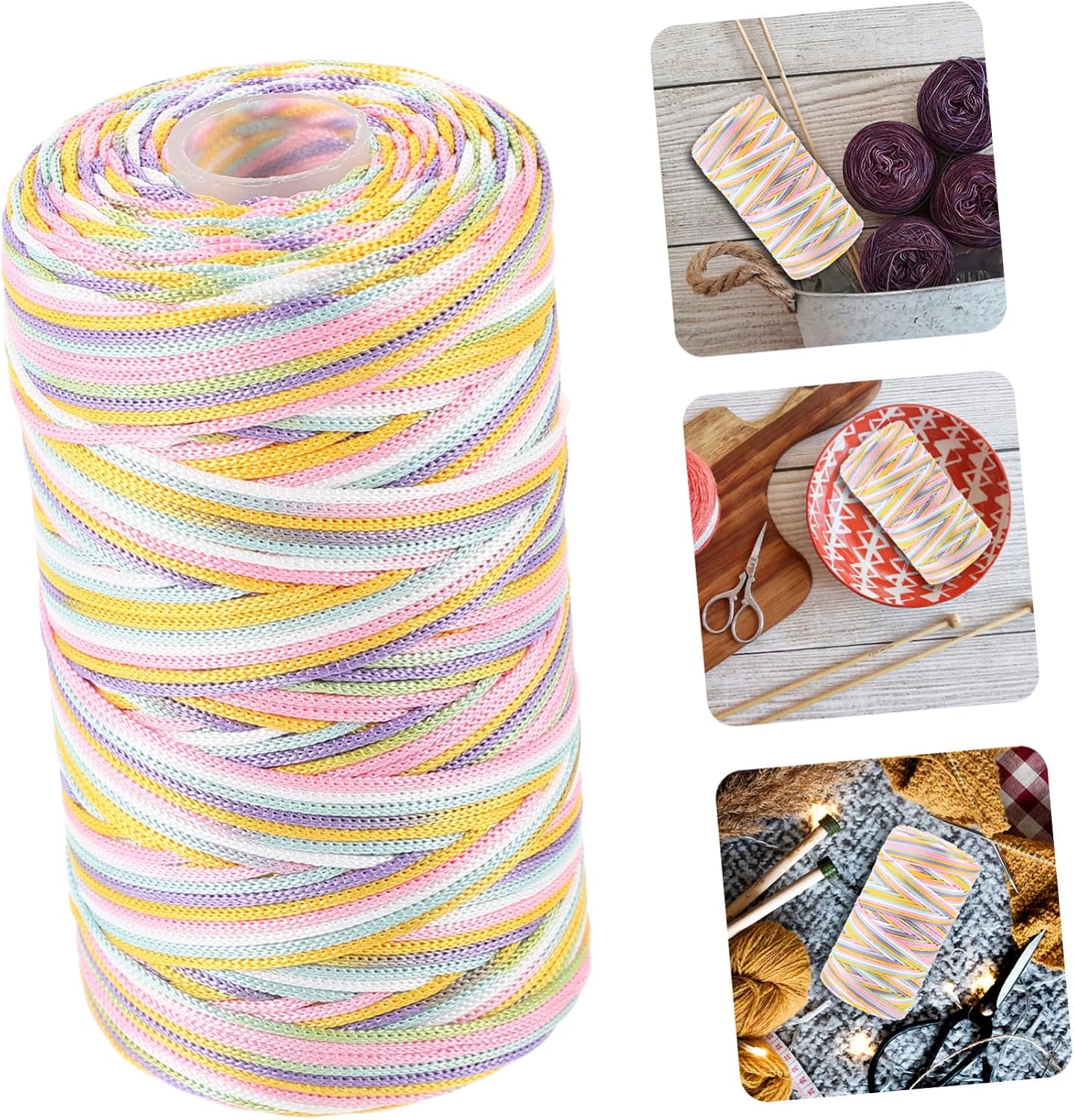 Bulk Hand Woven Crocheting Yarn for DIY Handcrafting Soft Polyester Material with Fresh Fashionable Colors Suitable for Household Sewing Jewelry Making and Decorative Crafts