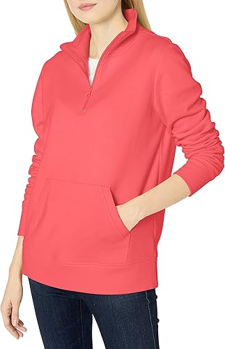 Amazon Essentials Women's Long-Sleeve Fleece Quarter-Zip Top