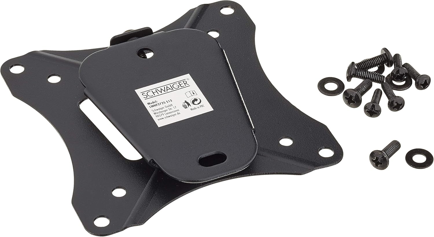 SCHWAIGER TV Wall Mount 13"-29" Fixed 1 max. 25 kg Black - TFT/LCD-TV Accessories, Black, LWHF2725513 - Image 3