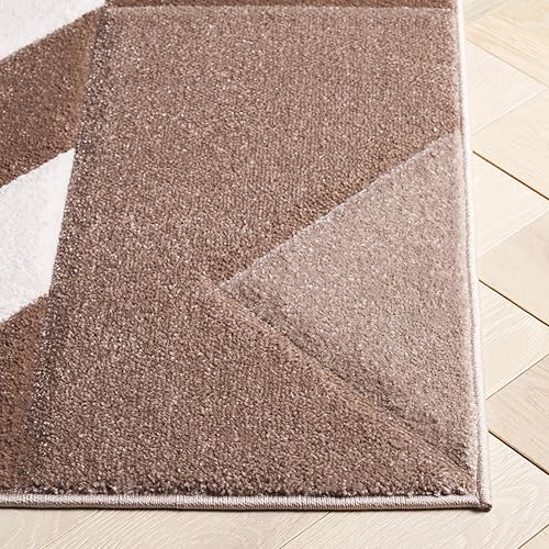 Vista 50 de SAFAVIEH Alfombra de área de 8 x 10 pies – Colección Hollywood – Grande – Marfil y azul pavo real, diseño moderno de mediados de siglo, no desprende