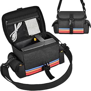 Housse FINTIE Pour Polaroid OneStep+/OneStep 2/Now+, étui Marron Avec Poignée