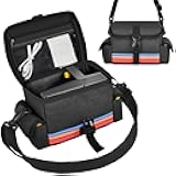 Portable Camera Carrying Case Compatible with Polaroid Now 2nd/3rd Gen I-Type/ Now/Now+/ Onestep 2 VF/ OneStep+, Instant Film Camera Crossbody Bag with Mesh Pockets for Accessories(Case Only) (Grey)