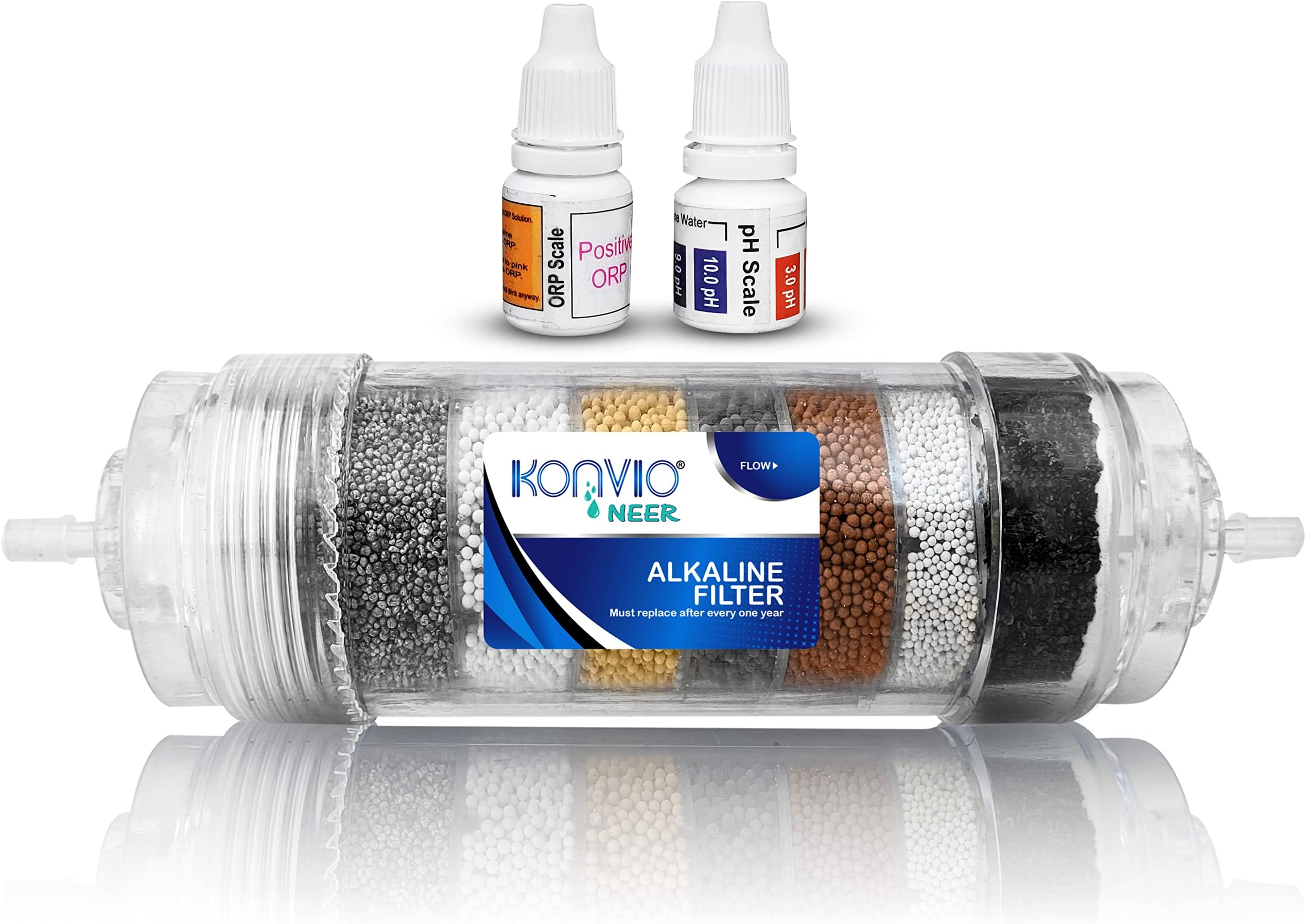 Alkaline Filter Cartridge, Add Minerals Suitable RO Water Purifier (8 Inch - AAA Filter)