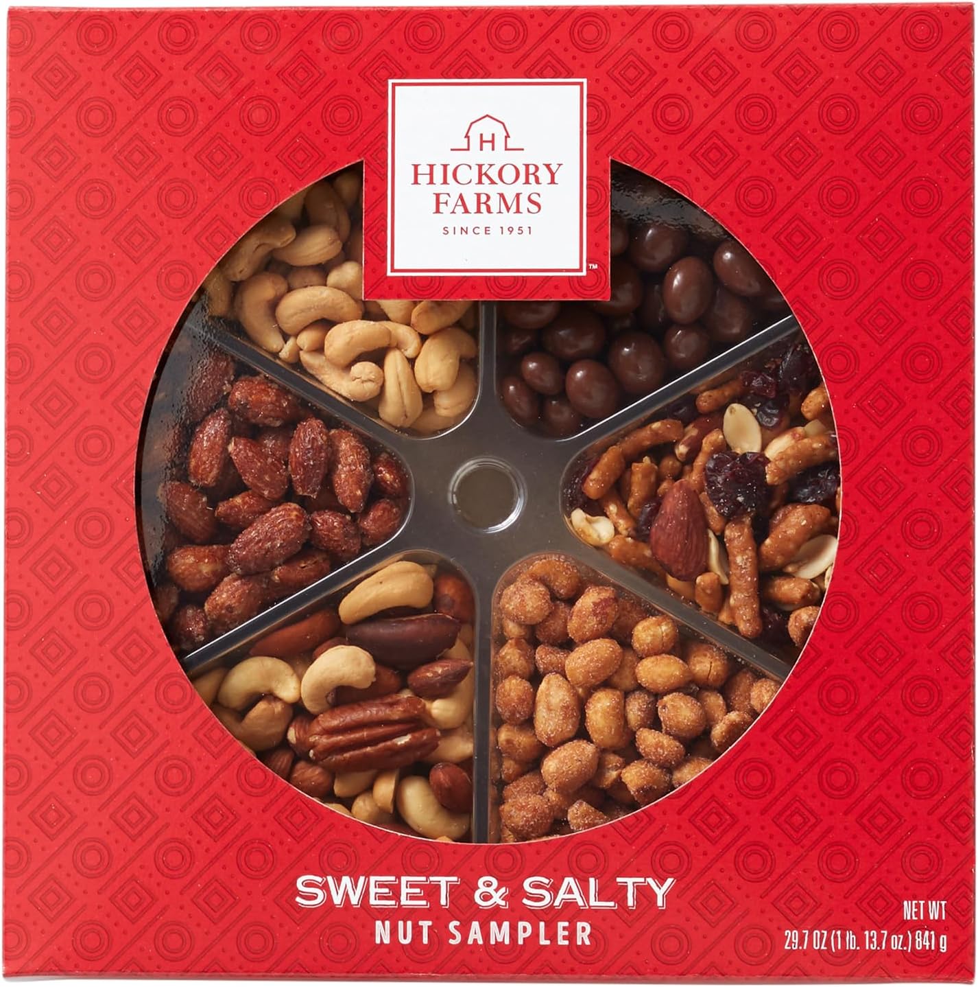 Hickory Farms Sweet & Salty Nuts Gift Box - Parties | Mother's Day | Father's Day | Holiday and Christmas Nut Mix, Holiday Gift Basket, Christmas, Great for Snacking, Housewarming, Food Care Package, Thank You