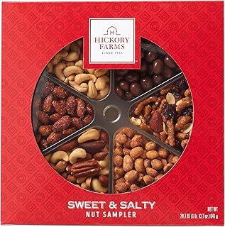 Sweet & Salty Nuts Gift Box - Parties | Mother's Day | Father's Day | Holiday and Christmas Nut Mix, Holiday Gift Basket, Christmas, Great for Snacking, Housewarming, Food Care Package, Thank You