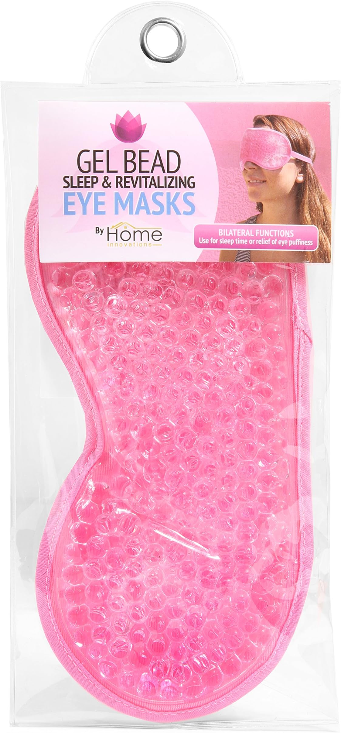 Pink Gel Bead Sleep & Revitalizing Eye Mask