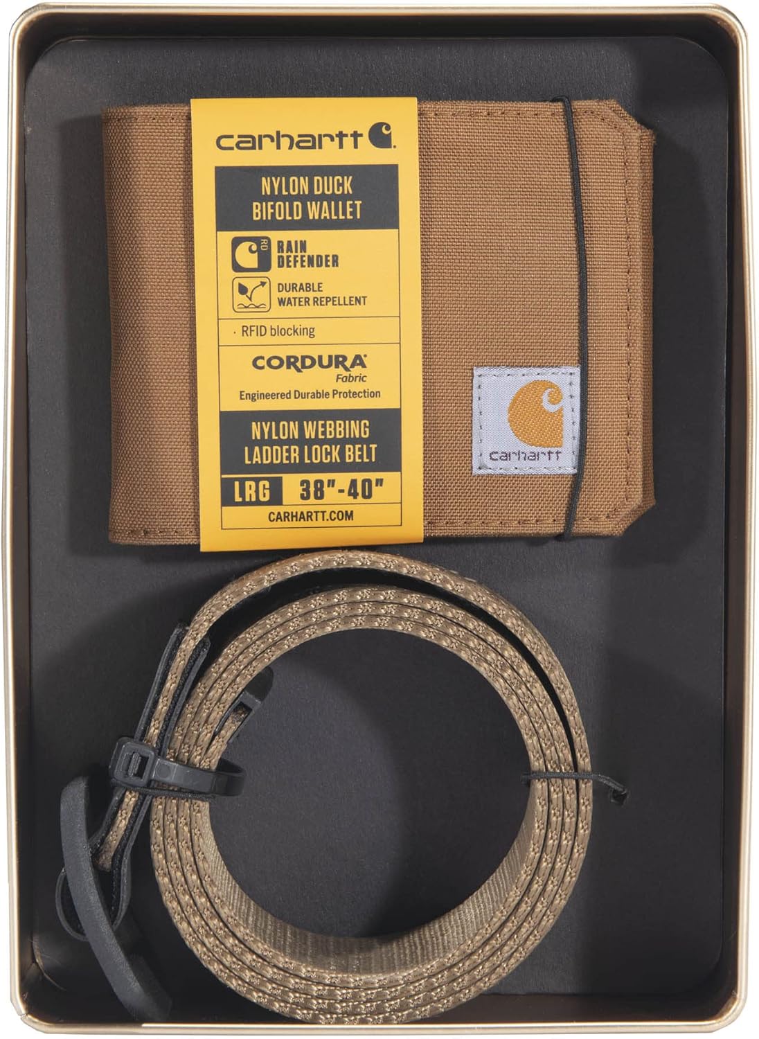 Miniatura 2 de Carhartt Bifold y Passcase para hombre, carteras plegables duraderas, disponibles en estilos de cuero y lona