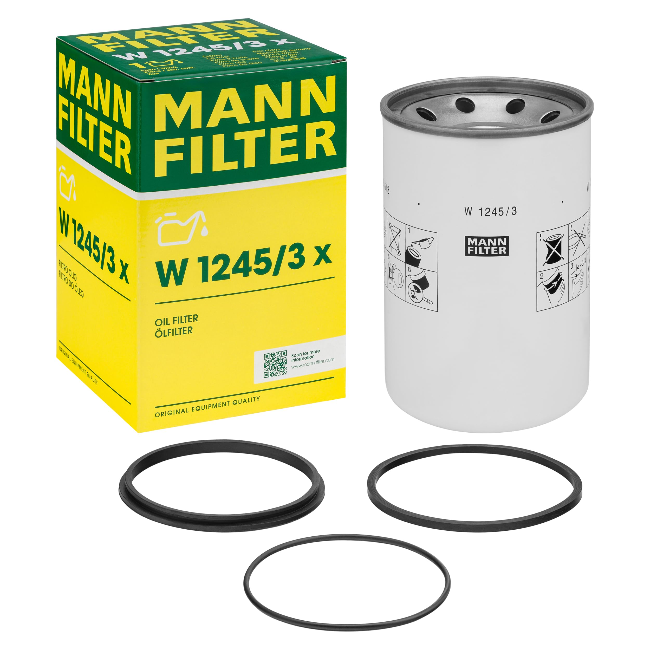 MANN-FILTER, W 1245/3 x Hidráulico