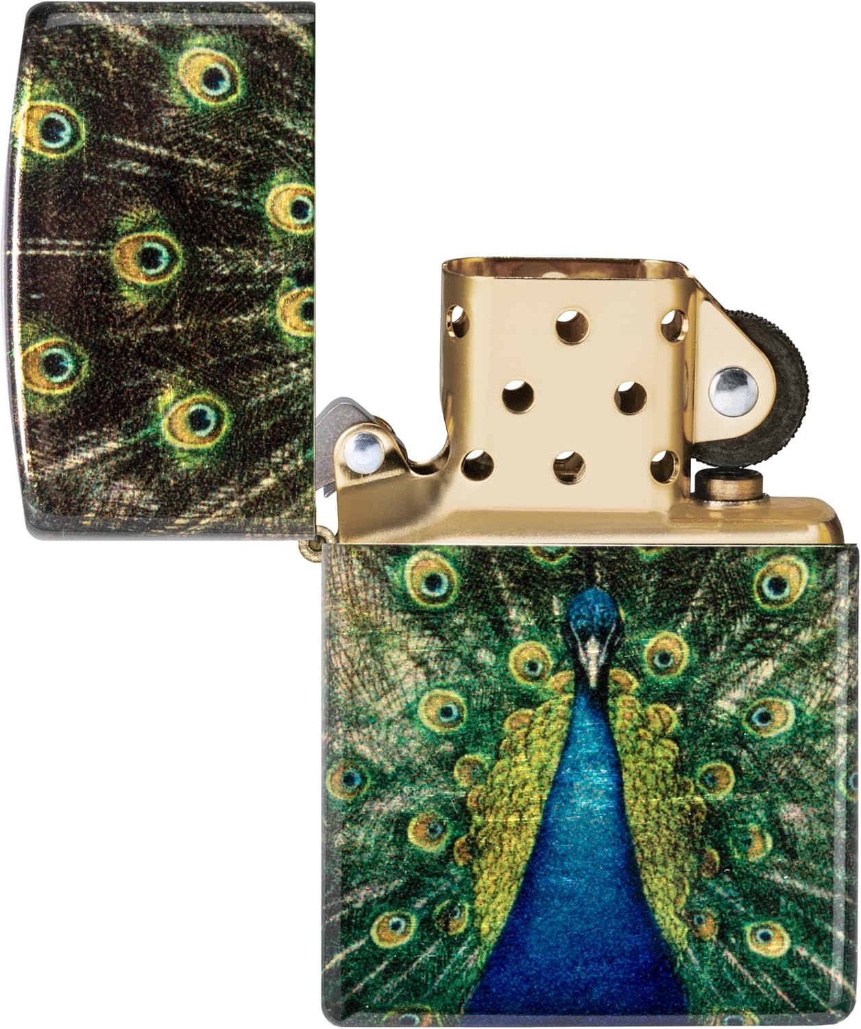 Zippo Lighter: Peacock Design - 540 Fusion 48846