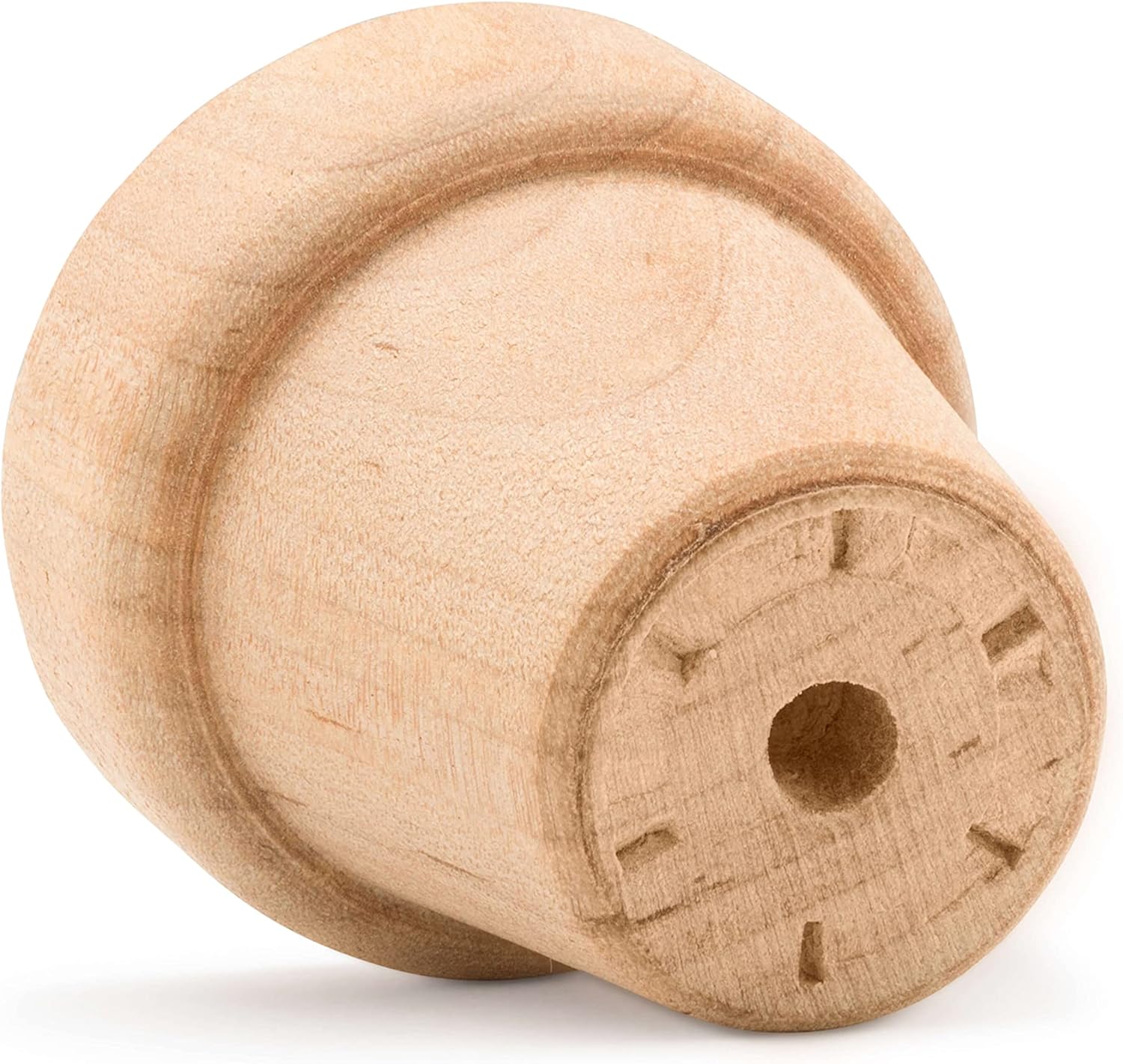 Woodpeckers Small Wooden Flower Pot 1-9/16-inch x 1-1/2-inch, Pack of 100 Wood Craft Flower Planter to Paint