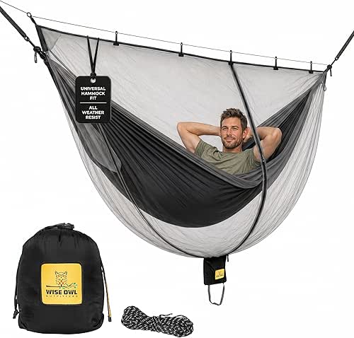 Wise Owl Outfitters Hammock Bug Net – Mosquito Net for