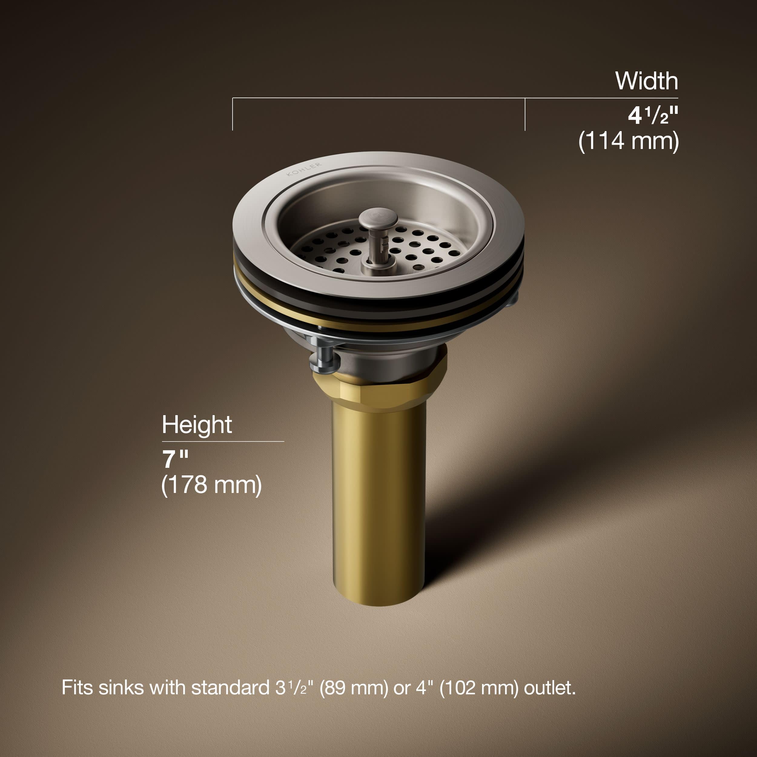 Kohler Duostrainer - Colador para fregadero, 8801-VS