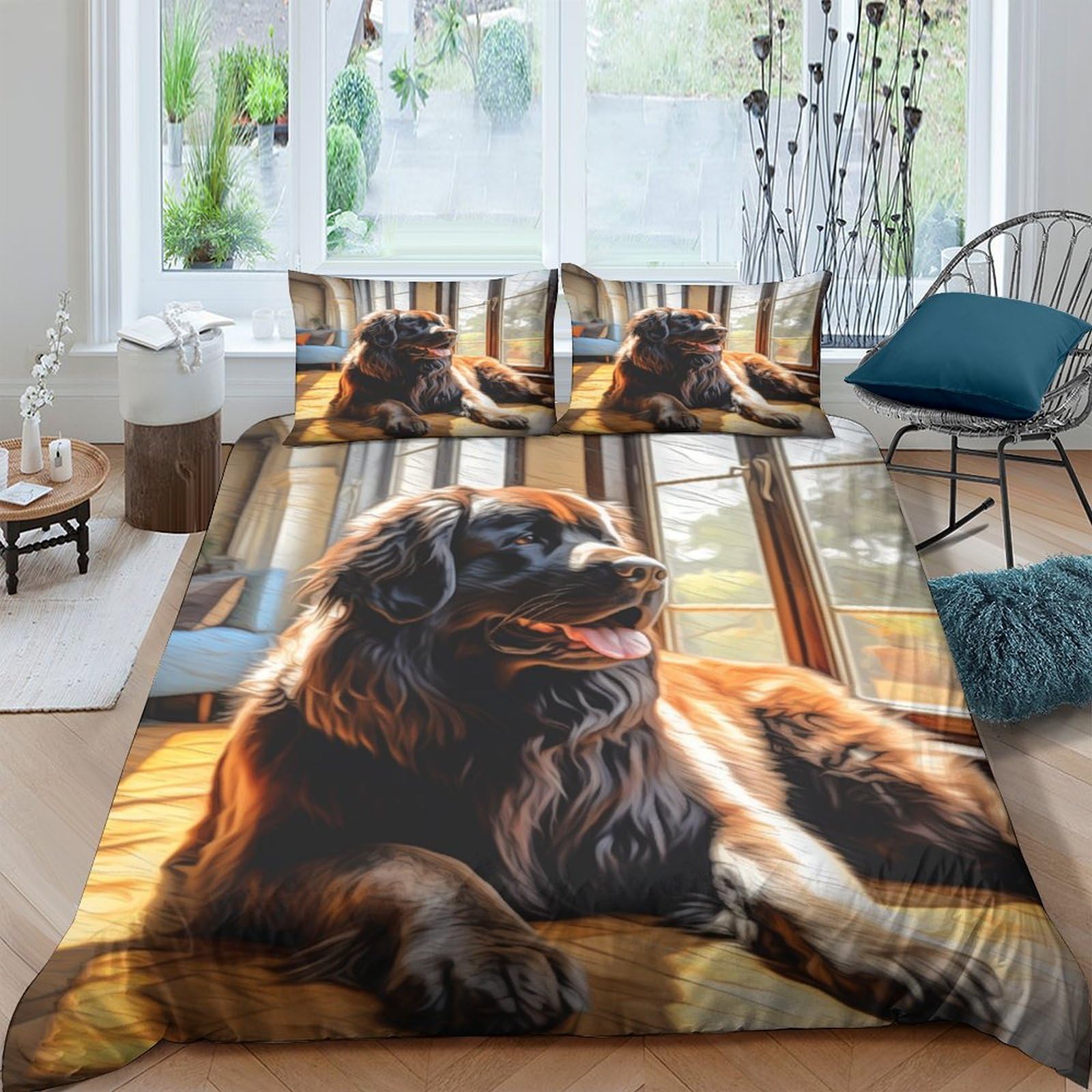 Housses de couettes 3 pièces Mastiff tibétain pour créer un cocon douillet