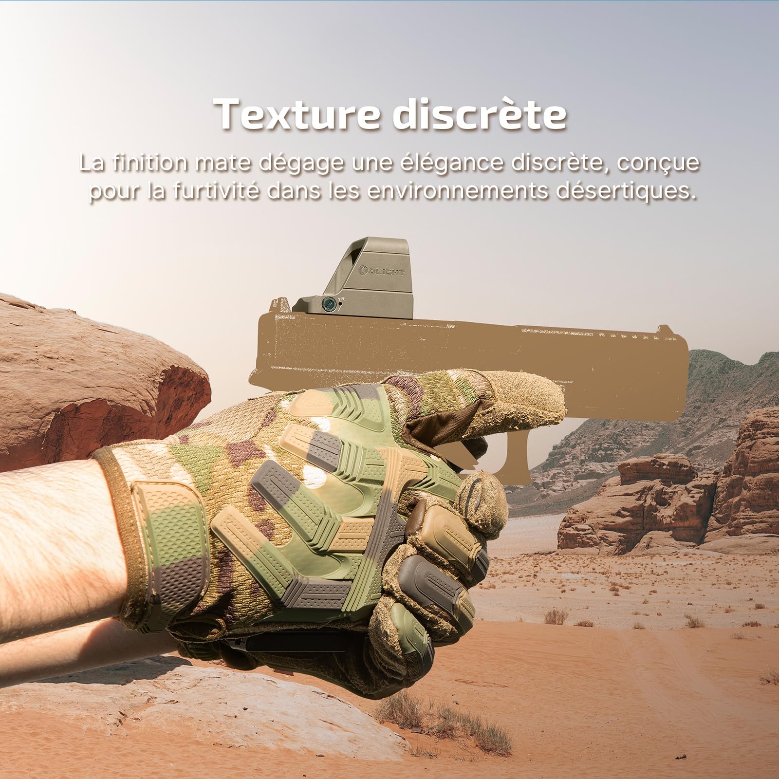 OLIGHT Osight Visée Réflexe IPX6 USB-C Rechargeable à Trois Modes Est Une Aide à La Visée Légère pour Les Armes Longues Et Courtes Utilisées pour La Chasse