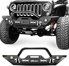 Nilight Front Bumper Compatible for 2007 2008 2009 2010 2011 2012 2013 2014 2015 2016 2017