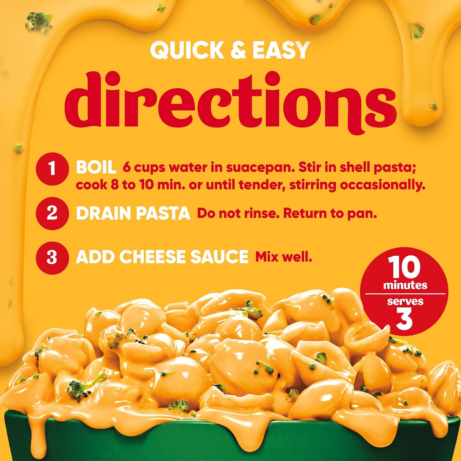 Velveeta Shells & Cheese with Broccoli Florets (9.4 oz Box)