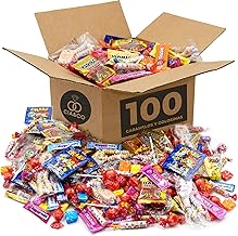 Mega Box of 100 Cia&Co Sweets, Sweets and Confectionery · For Birthdays, Piñatas, Children's Parties, Christmas, Halloween · Up to 10 Gift Bags · Individually Wrapped Selection (Box 100)