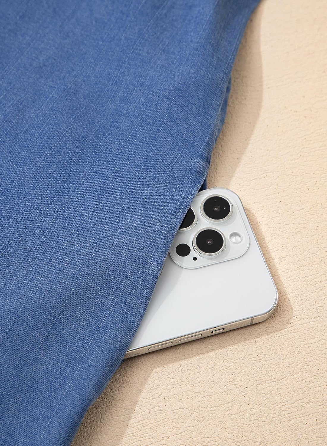 Sidefeel Women's Summer Denim Dresses 2026 Loose Sleeveless Sleeve Ruffled Edge Jean Sundresses - Image 8