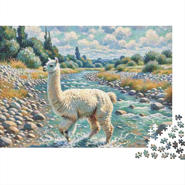 Foto 2 de 7 de Alpaca 1000 Piezas Puzzle Animaleses A Partir De 14 Años Exclusivo Alta Definición Decoración del Hogar…
