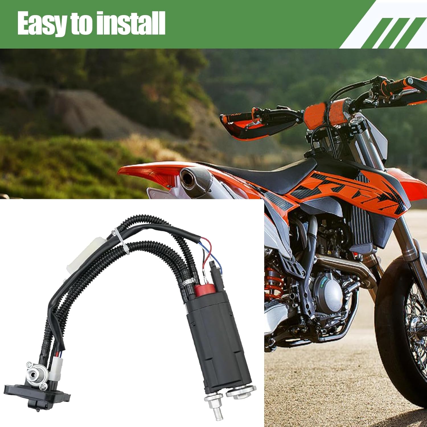 78107088300 Fuel Pump Compatible with KTM Husqvarna Husaberg 150 250 300 350 450 500 EXC XC SX-F Freeride 350 2011-2021,Electric In-Tank Fuel Pump Assembly Replace 78107088000 78107088500 79707088400