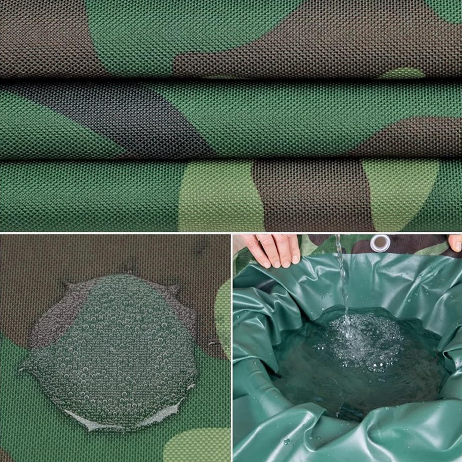Plandeka okryciowa z tkaniny, kolor maskujący, plandeka ochronna z PCW, plandeka ogrodowa, wodoszczelna i odporna na rozerwanie, osłona moro, do przyczep kempingowych, do wędkowania i na kemping,