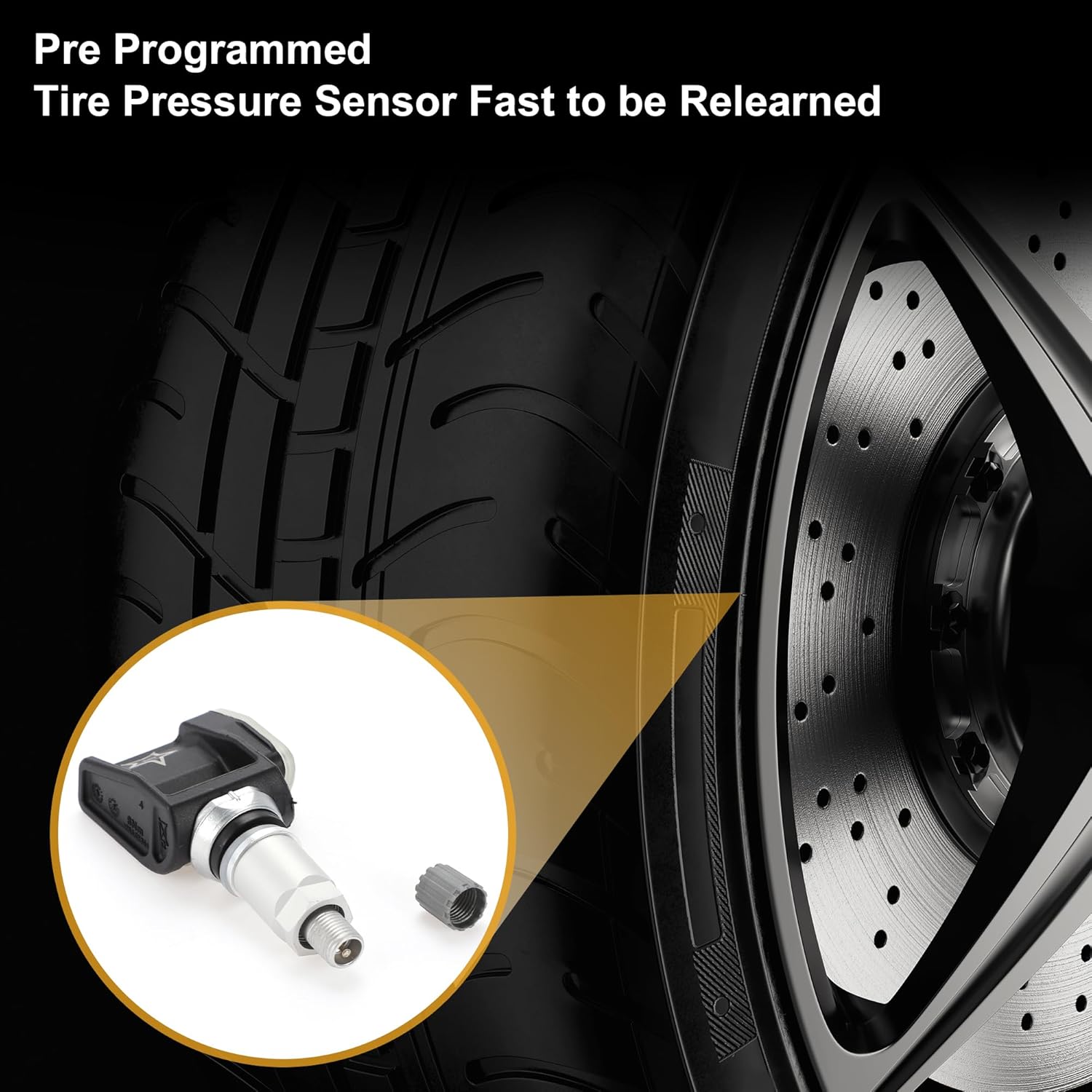 Tire Pressure Sensor No.A0009052102 TPMS Sensor for Mercedes-Benz CLS450 2019-2023