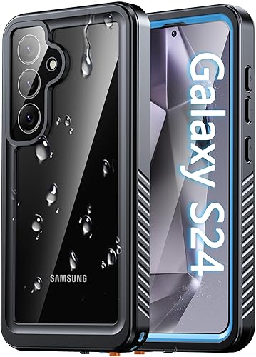 Vista 28 de Oterkin Funda impermeable para Samsung Galaxy S21 con protector de pantalla integrado, a prueba de polvo, a prueba de golpes, 360, carcasa Negro