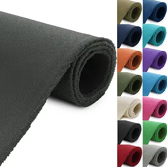 Waterproof Canvas Fabric by the Yard 1200D Upholstery Fabric 58x108in Gray