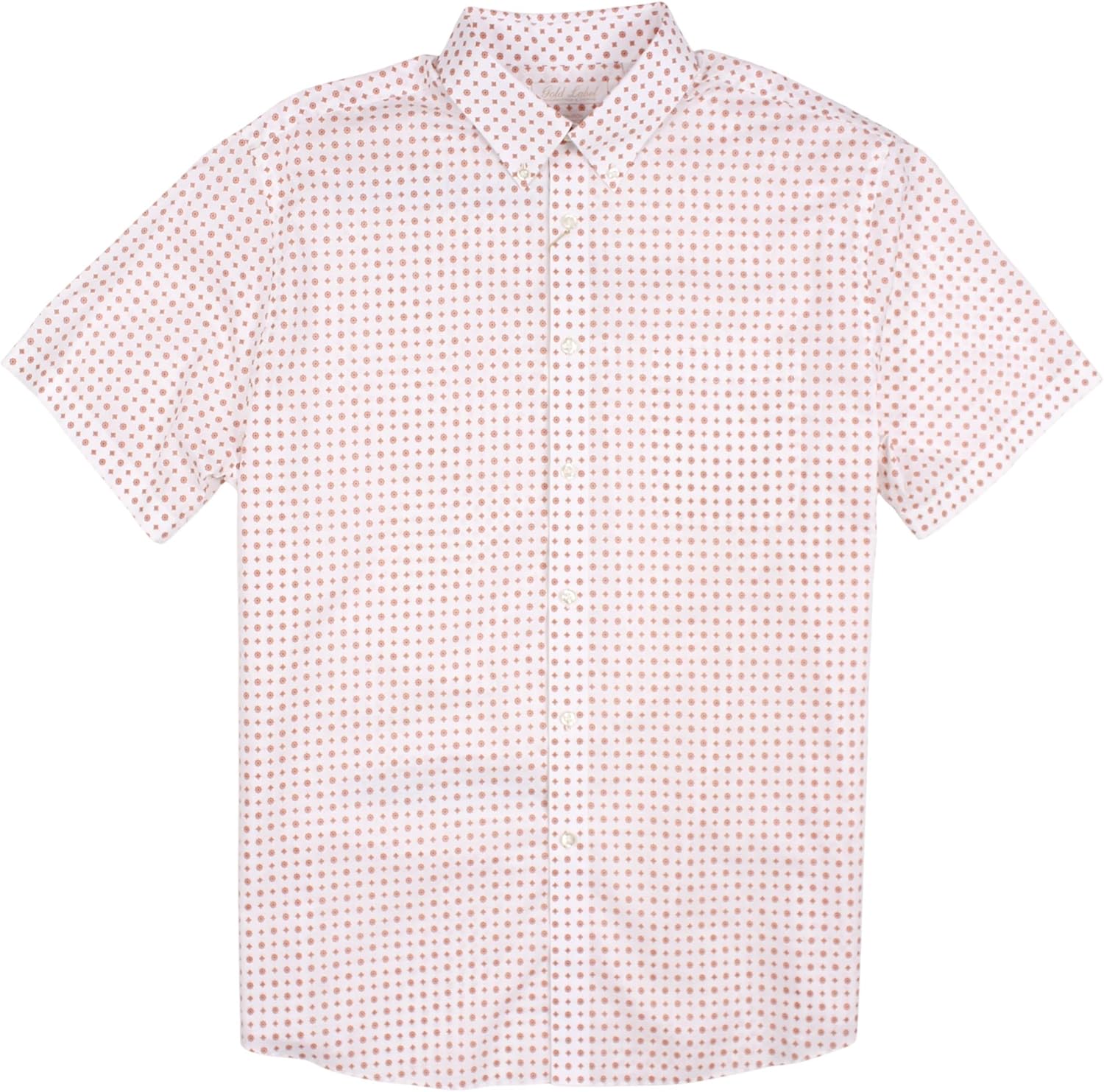 Gold Label Men's Wrinkle-Free Stretch Short Sleeve Button Down Casual Shirt with Pocket (Available in Big & Tall)