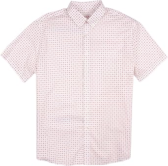 Gold Label Men's Wrinkle-Free Stretch Short Sleeve Button Down Casual Shirt with Pocket (Available in Big & Tall)