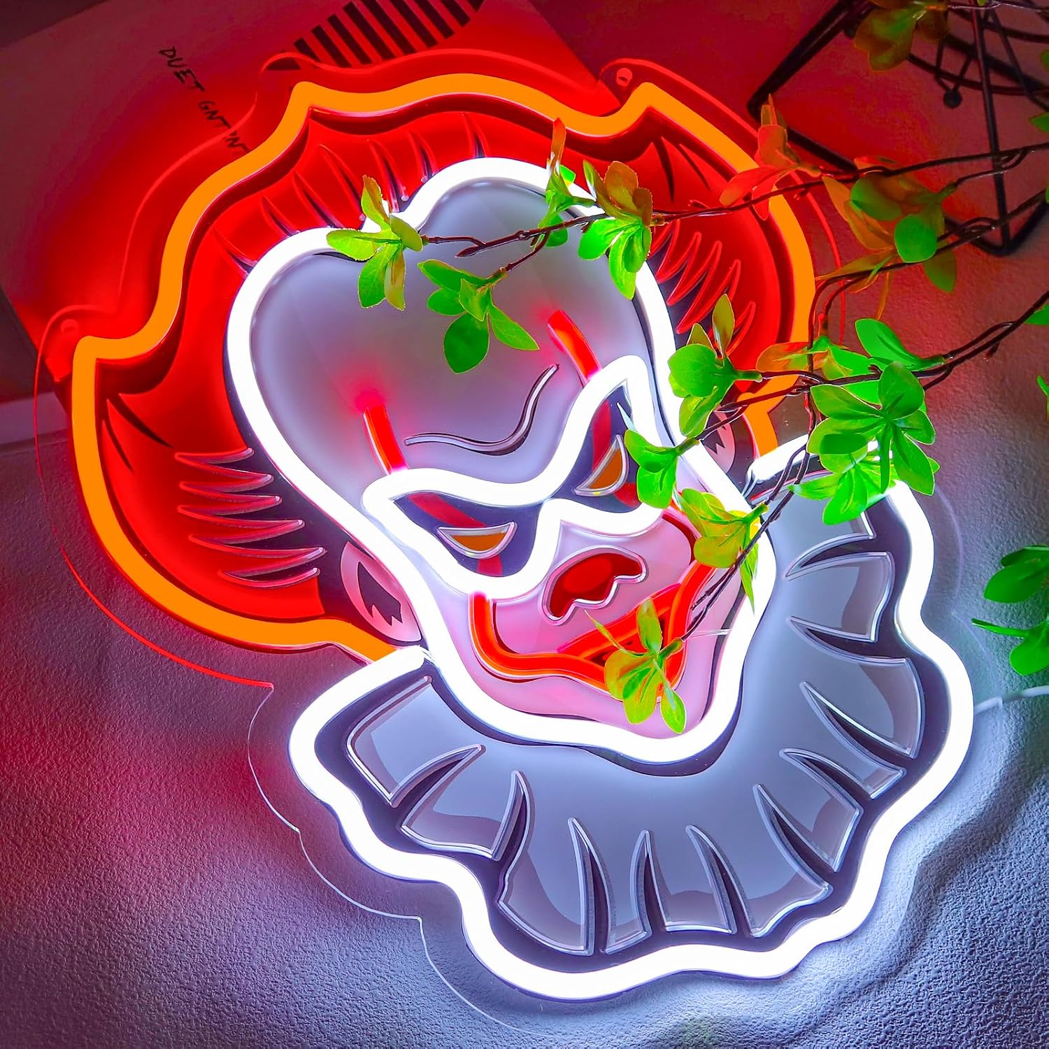 Clown Neon Signs for Wall Decor Neon Lights for Bedroom Led Business Signs Suitable for Man Cave Bar Pub Restaurant Art