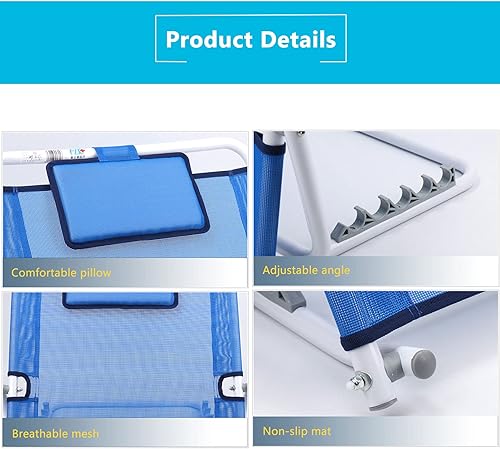 Miniatura 4 de Reposapiés ajustable en ángulo ajustable profesional para discapacidades, soporte reclinable para cama plegable, incluye almohada para la cabeza
