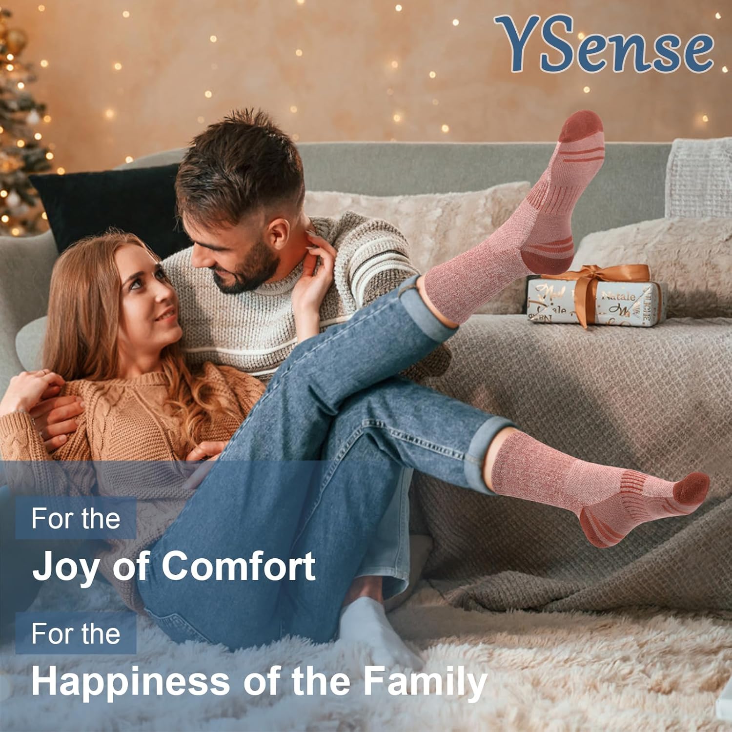 YSense 6 Pairs Crew Athletic Socks for Women, Hiking Running Cushioned Womens Compression Calf Socks for Gym Workout Sports - Image 6