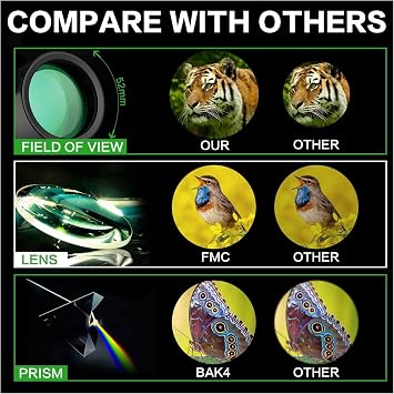 Monoküler Teleskop, Full HD Yüksek Çözünürlük, 2 Km Görüş Mesafesi, 52 mm Objektif Lens, Gece Görüş Destekli, 30x52 Çift Netlik Ayarlı El Dürbünü,1000M/40M Görüntü, Taşıma Çantalı Monoküler Dürbün