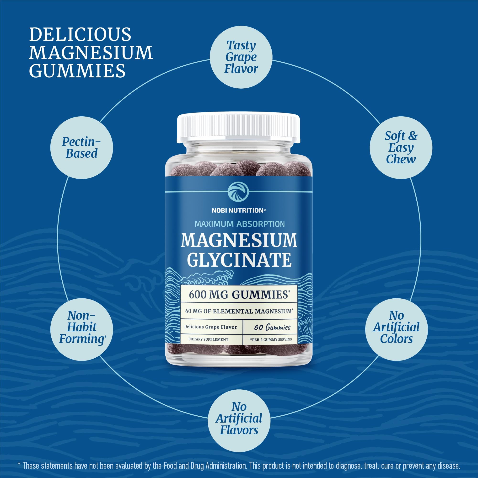 Magnesium Glycinate Gummies 600MG, Sleep, Calm & Relaxation Support, 60 Ct — Amazon image 4