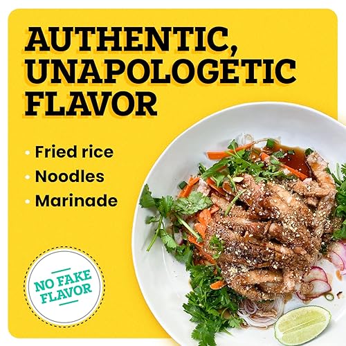 Miniatura 6 de Pretty Thai Salsa Pat Thai, sin gluten, sin OMG, auténtica salsa tailandesa para freír y condimento de fideos de arroz, marinado de pollo simple