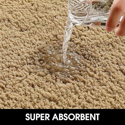 Miniatura 7 de HOMEIDEAS Tapete para puerta interior, 17 x 29 pulgadas, tapete para puerta delantera, absorbente, lavable, antideslizante, para entrada, tapete