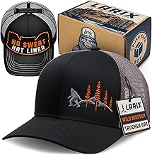 LARIX Trucker Hat Men - Mens Hats with Mesh Back, Snapback, Value Bundle with Hat Sweat Liner and Gift Box, Mens Trucker Hats