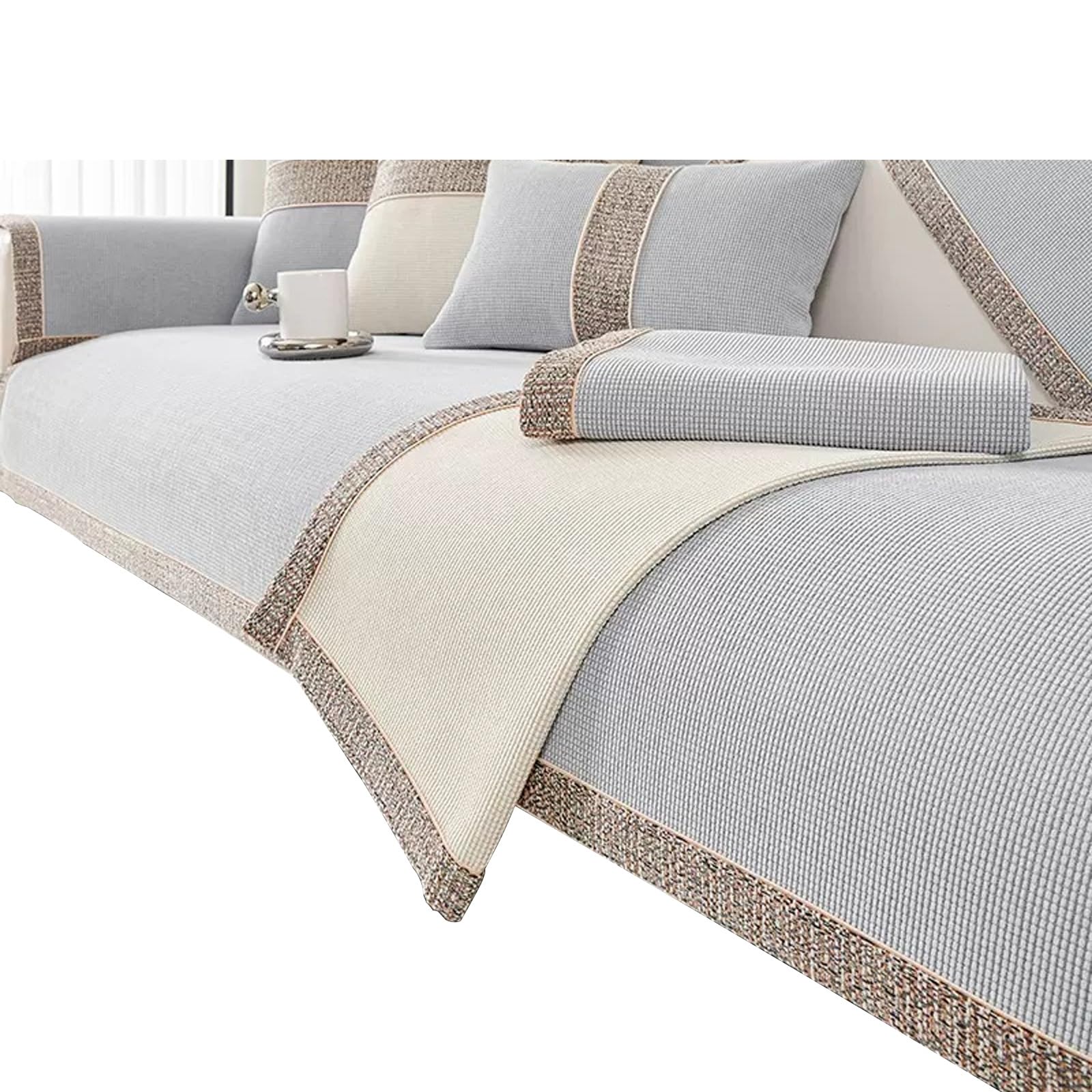 HDOYTXXM Couch Covers Chenilles Sofa Slipcover Ensures Stability and Durability for Family Gatherings and Everyday Use Chenilles Fabric Couch Covers