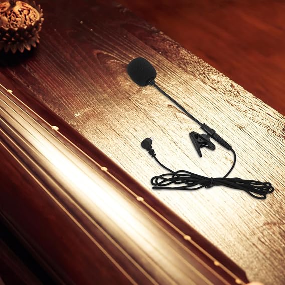 Erhu Instrument Clip Microphone, Extended Collar Lavalier Headset Mic
