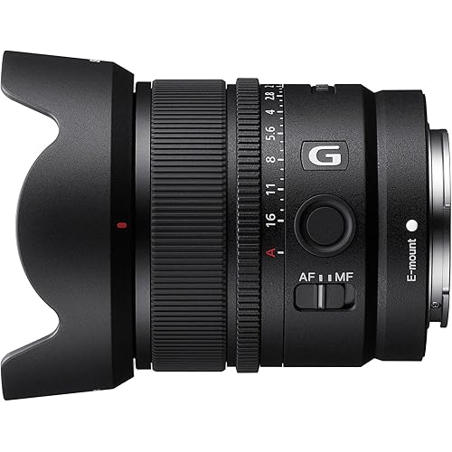 Sony 15mm f/1.4 G Series E-Mount Prime Lens for APS-C Mirrorless Cameras – Ideal for Landscapes, Vlogs, and Creative Perspectives